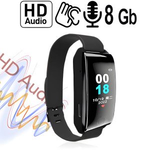 Digital Armband Uhr SPY-Recorder, 8 GB – Spionage Video-Minikameras – Ansicht 1