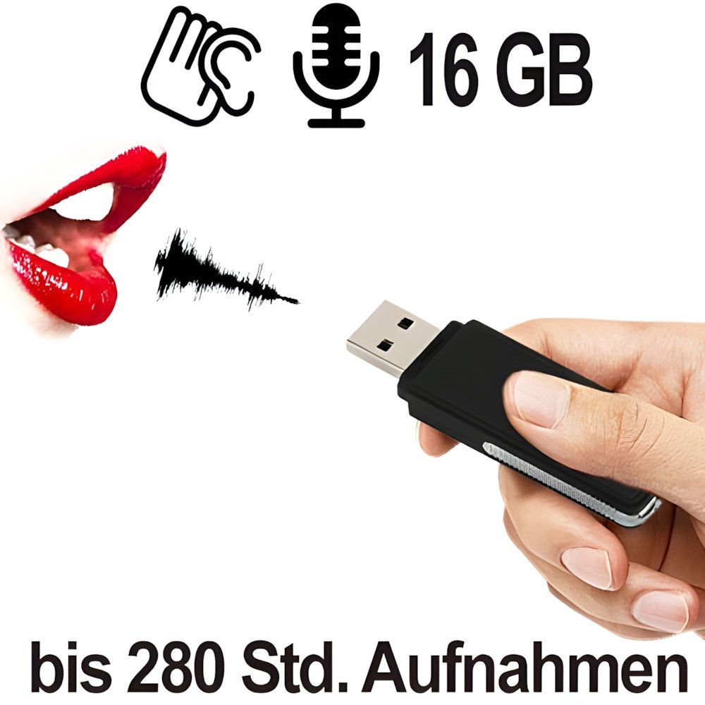 USB Audiorecorder, jetzt 16GB - Spionage-Recorder - Bild 1