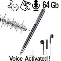 Kugelschreiber SPY-Recorder, VAS, 64GB - Spionage-Recorder - Bild 1