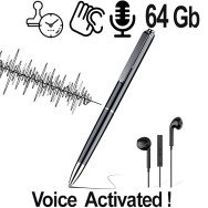 Kugelschreiber SPY-Recorder, VAS, 64GB - Spionage-Recorder - Bild 1
