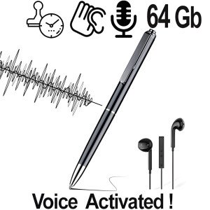 Kugelschreiber SPY-Recorder, VAS, 64GB – Diskrete Sprachrecorder – Ansicht 1