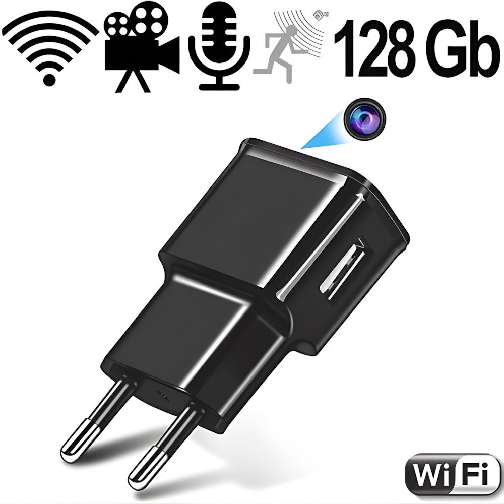 IP-HD SpyCam im USB-Netzteil, 128 Gb - Spionagekameras - Bild 1