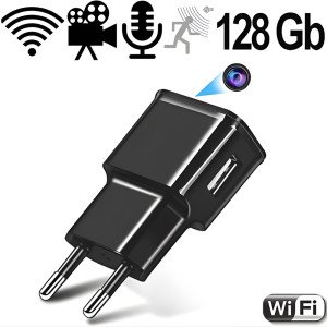 IP-HD SpyCam im USB-Netzteil, 128 Gb – Spionage Video-Minikameras – Ansicht 1
