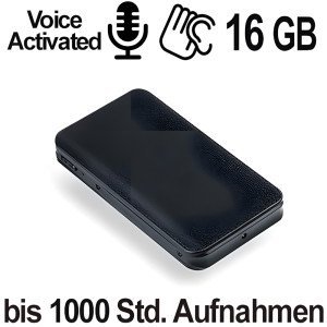 Langzeit SPY-Recorder, 5000 mAh, 16GB – Diskrete Sprachrecorder – Ansicht 1