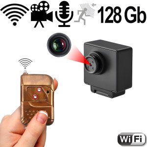 Mini-HD-SpyCam im Knopf-Objektiv – Spionage Video-Minikameras – Ansicht 1