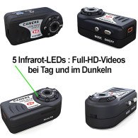 HD Mini-Spionagekamera mit IR-Nachtsicht - Spionagekameras - Bild 3