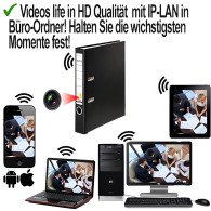 IP HD-SpyCam getarnt im Büro-Ordner - Spionagekameras - Bild 4