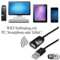 WiFi-LAN USB-Kabel Keylogger, 16 Gb - PC-Spionage - Bild 2