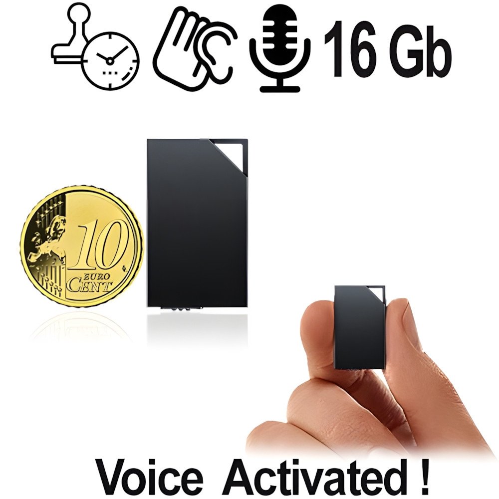 Ultra Micro-Voice Recorder, 16 Gb - Spionage-Recorder - Bild 1