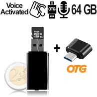USB VoiceRecorder, 64GB, bis 752 Std., VAS, OTG - Spionage-Recorder - Bild 5