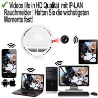 IP-LAN SpyCam im Rauchmeldergehäuse, 128 Gb - Spionagekameras - Bild 4