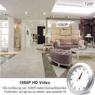 Full-HD Spy-Cam getarnt in Wanduhr-Kamera, 128 GB - Spionagekameras - Bild 2